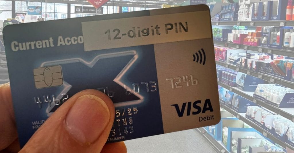 a halifax debit card with a 12 digit PIN